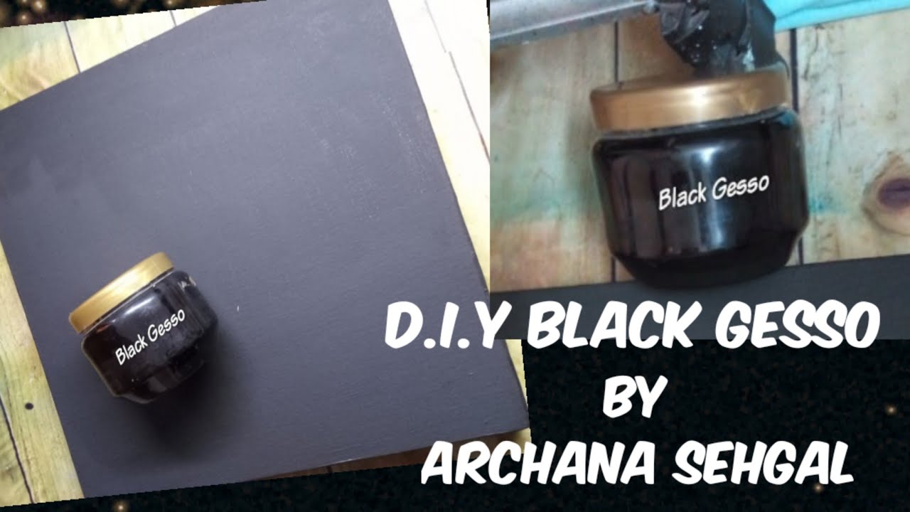 DIY Black Gesso || How to make Black Gesso at home