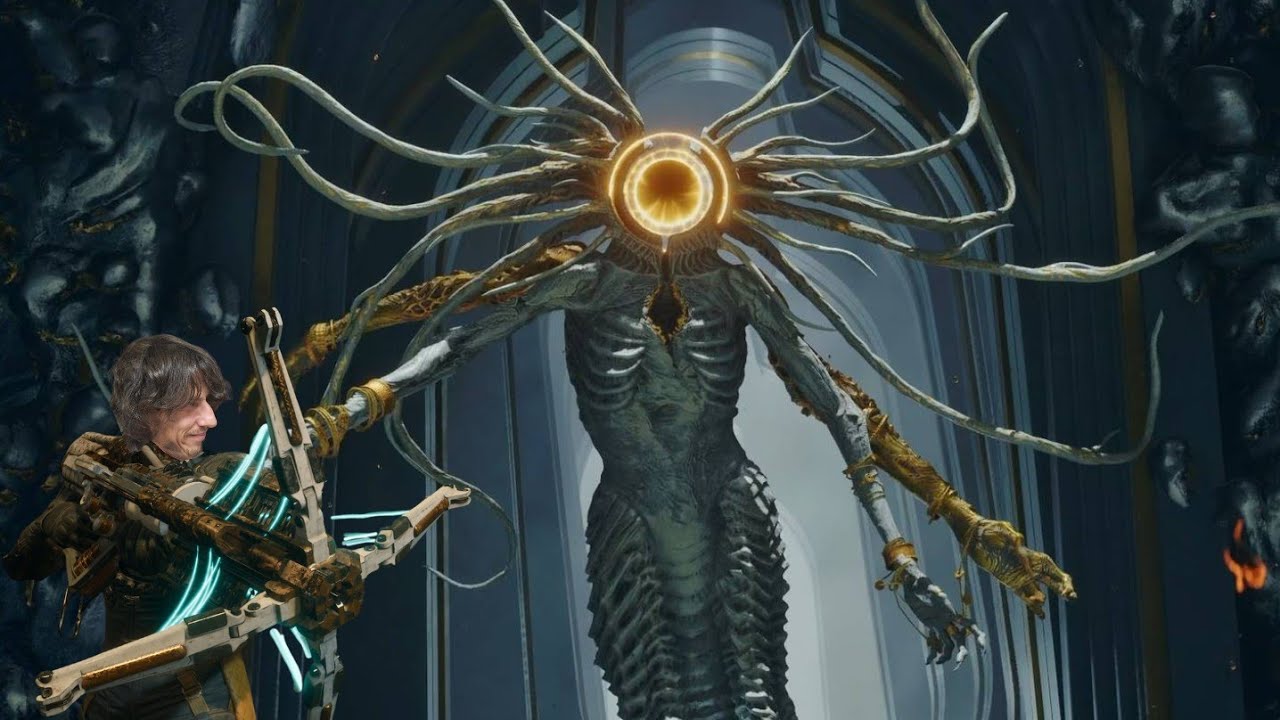 Saros Priestess Boss Fight: DUDE THE REPEATER CROSSBOW F***S!!!!!