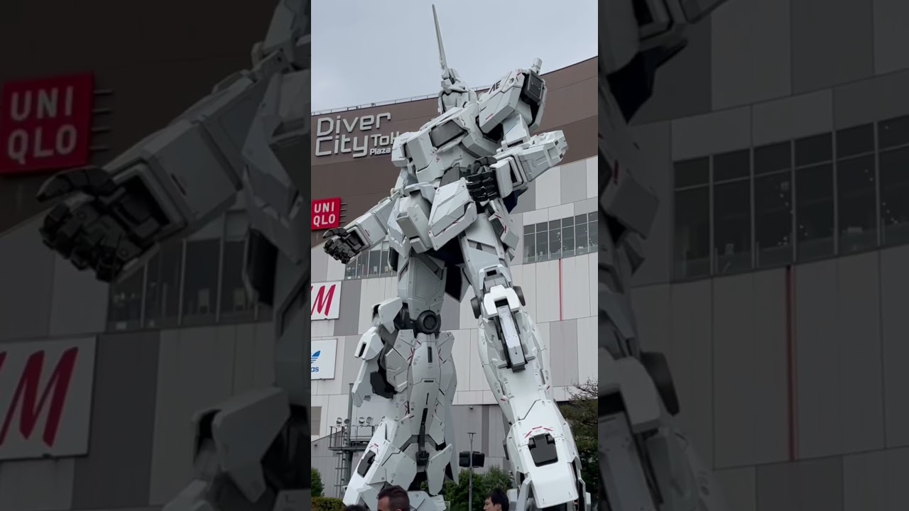 Life-sized Unicorn Gundam Statue 😍#Odaiba #tokyo #Japan #Gundam