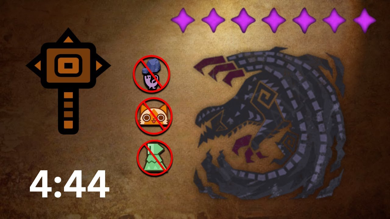 【MHWilds】BUFFED Hammer destroys 5★ Tempered Gore Magala in 4:44 |  ハンマーが5分で5つ星の強さのテンペスト・ゴア・マガラを倒す