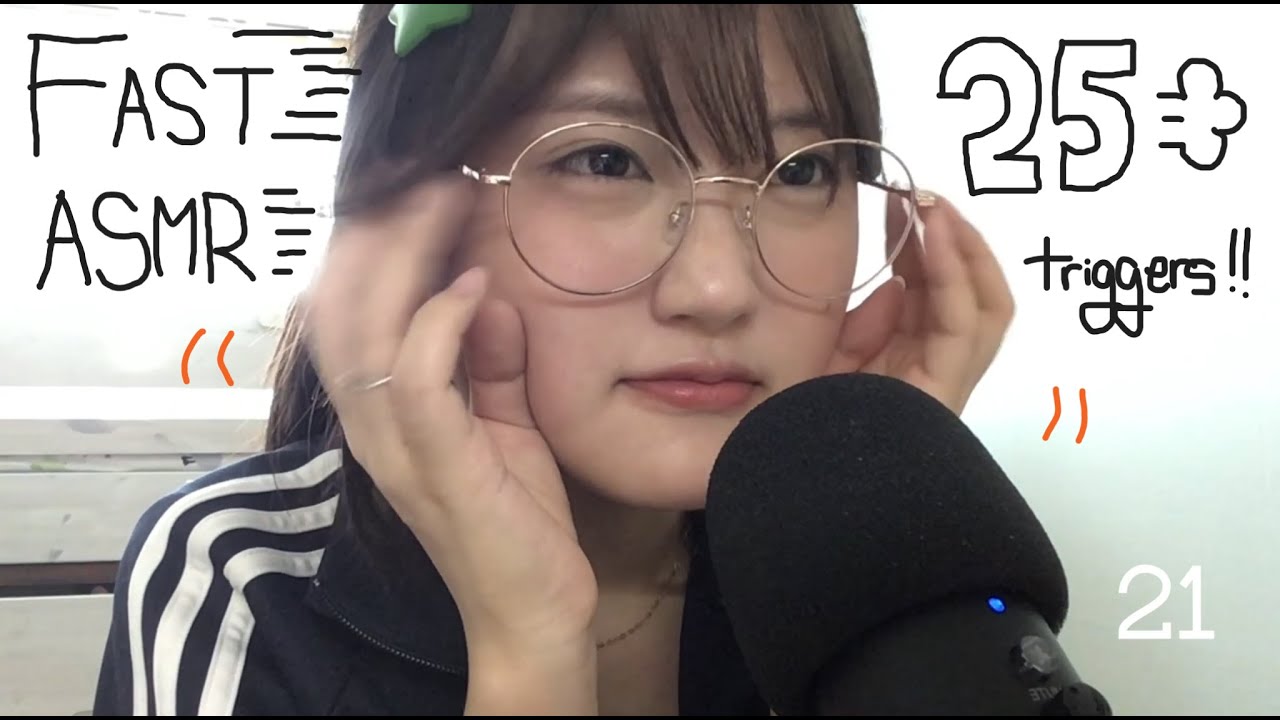 [ASMR] Sorry, but you will not be able to sleep with this asmr.... (fast asmr with 25 triggers!!)