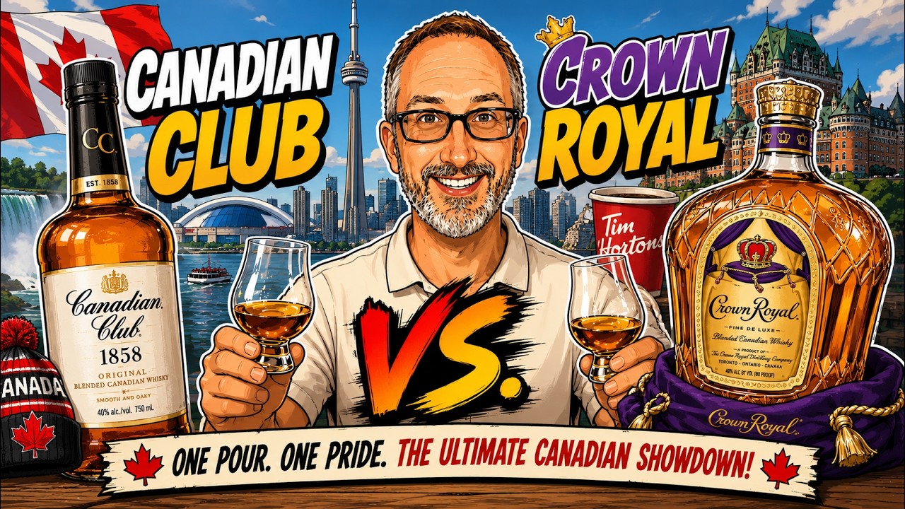 𝐂𝐚𝐧𝐚𝐝𝐢𝐚𝐧 𝐂𝐥𝐮𝐛 vs. 𝗖𝗿𝗼𝘄𝗻 𝗥𝗼𝘆𝗮𝗹 (a Canuck🇨🇦 whisky showdown!)