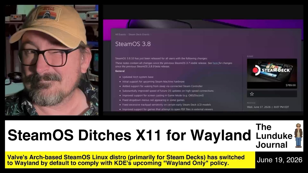 SteamOS переходит с X11 на Wayland