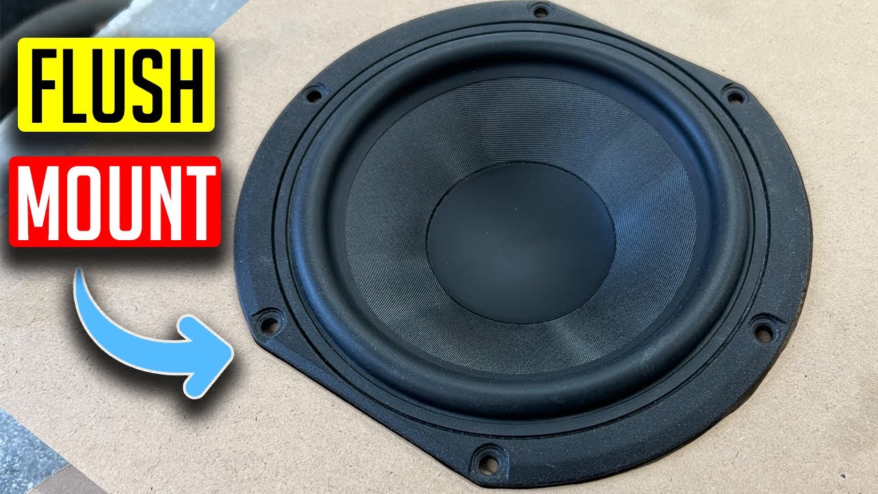 How to flush mount a non-circular speaker