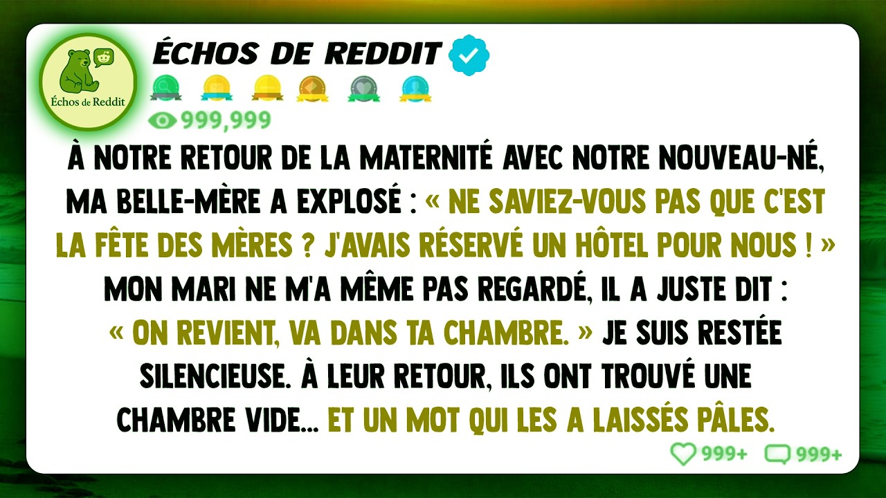 Lorsque mon mari et moi sommes rentrés de la maternité avec notre nouveau-né, ma belle-mère a...