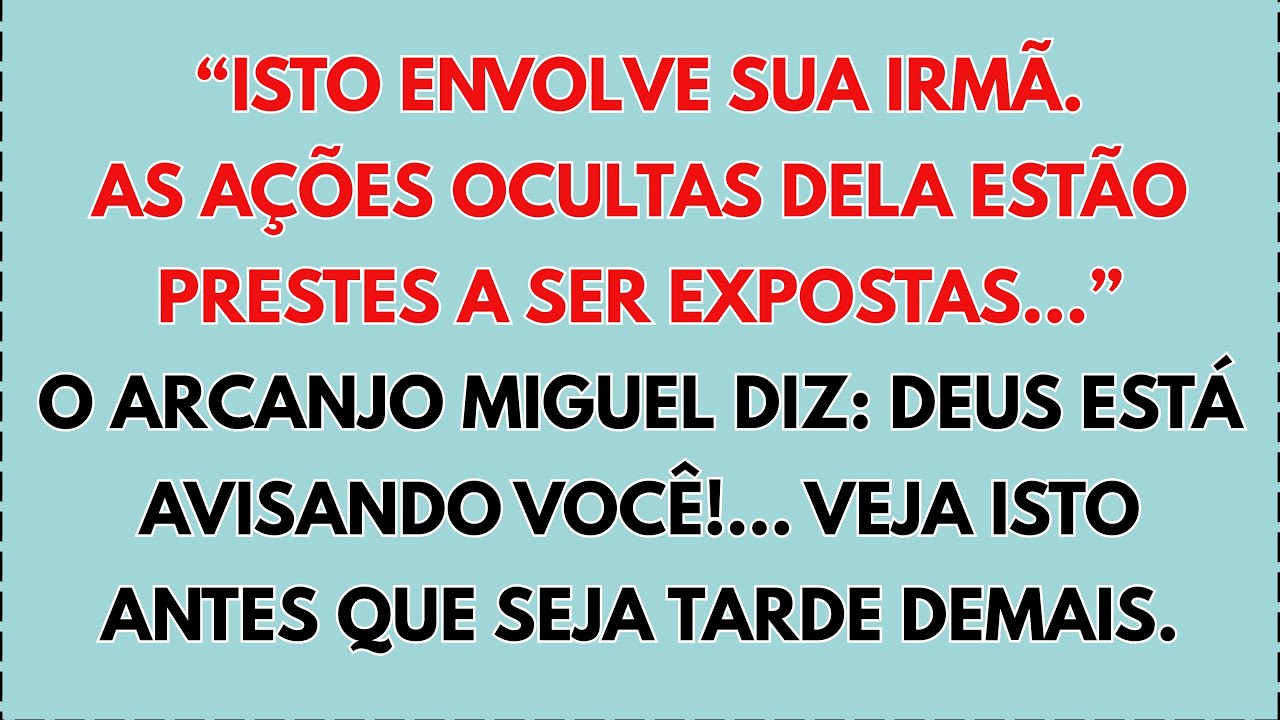 🤷‍♀️ ENVOLVE SUA IRMÃ — O AVISO DE DEUS É CLARO. O QUE ELA ESCONDEU ESTÁ PRESTES A VIR À TONA…