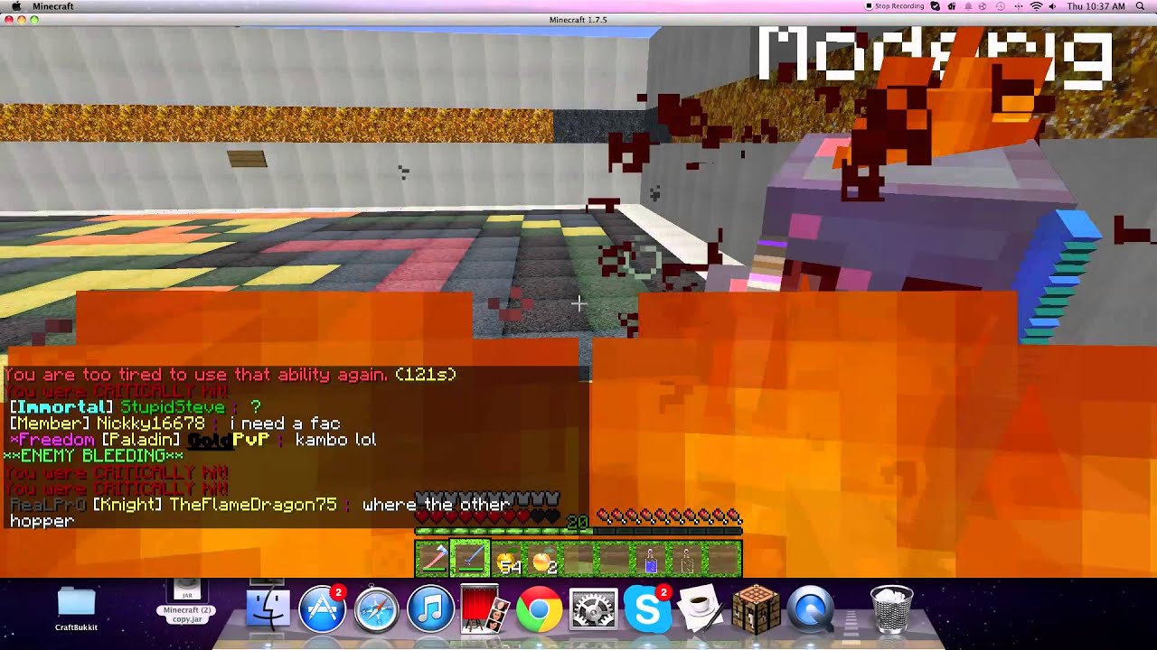 1 v1 With Moderig @ RebornCraft
