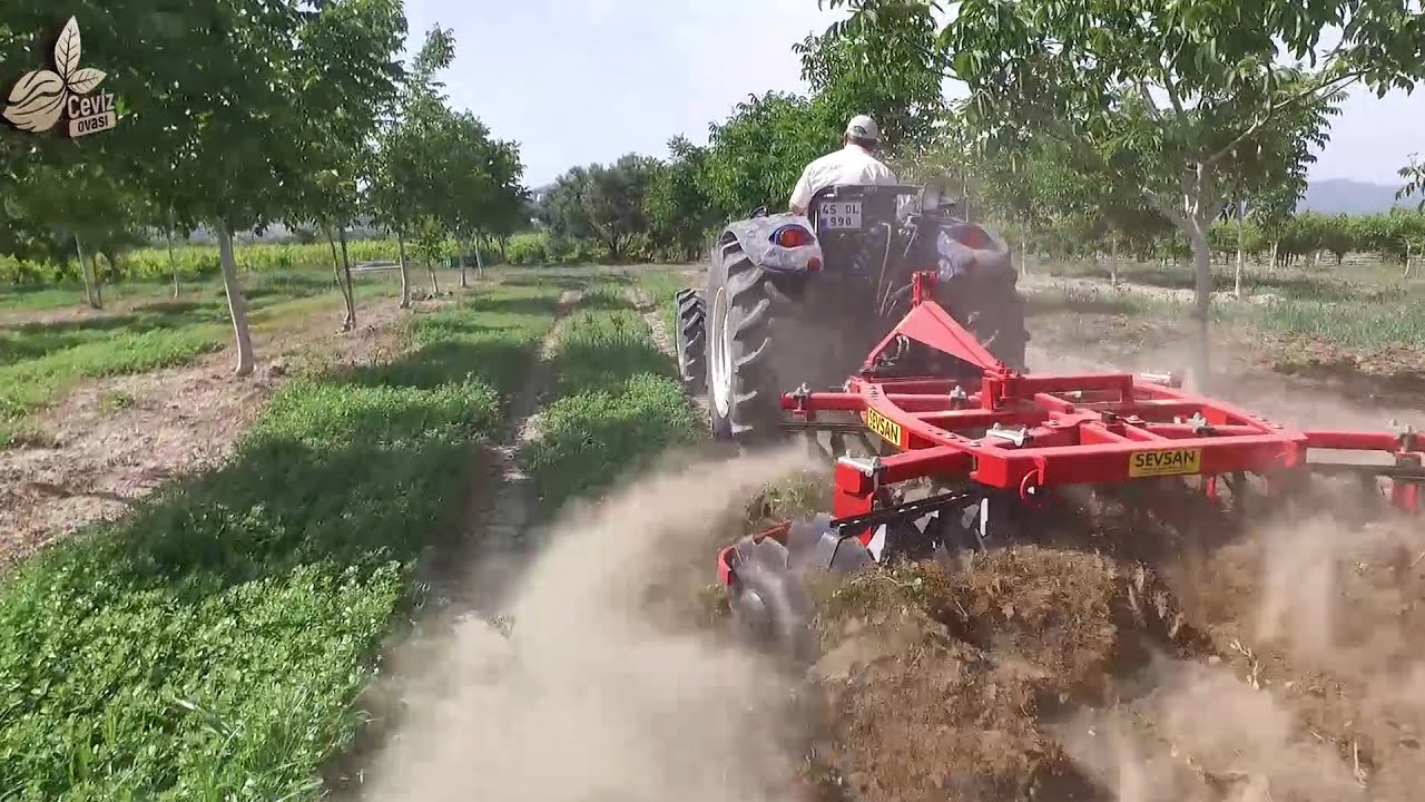 Chandler Ceviz Bahçesi Diskaro Goble Uygulaması - New Holland TD4B 90 4WD - SEVSAN GOBLE