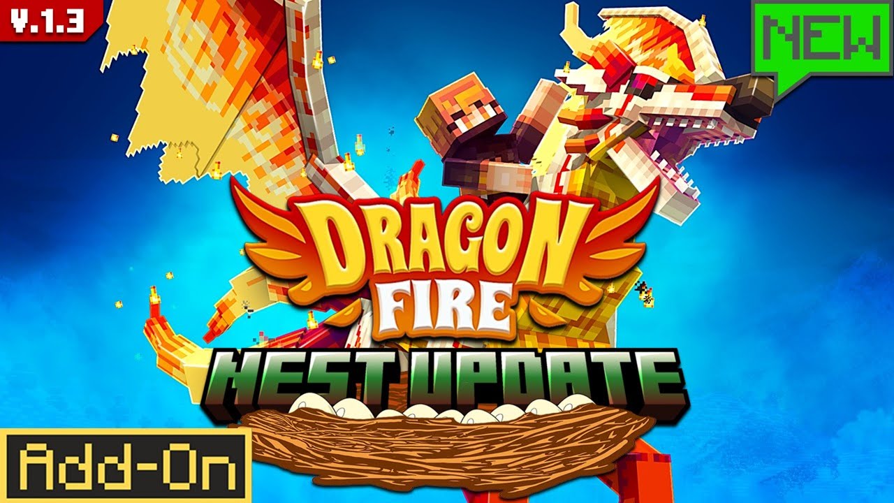 NEW Dragons and SPAWN CONTROL in Minecraft Dragonfire Update 1.3 The Nest Update Full Guide!