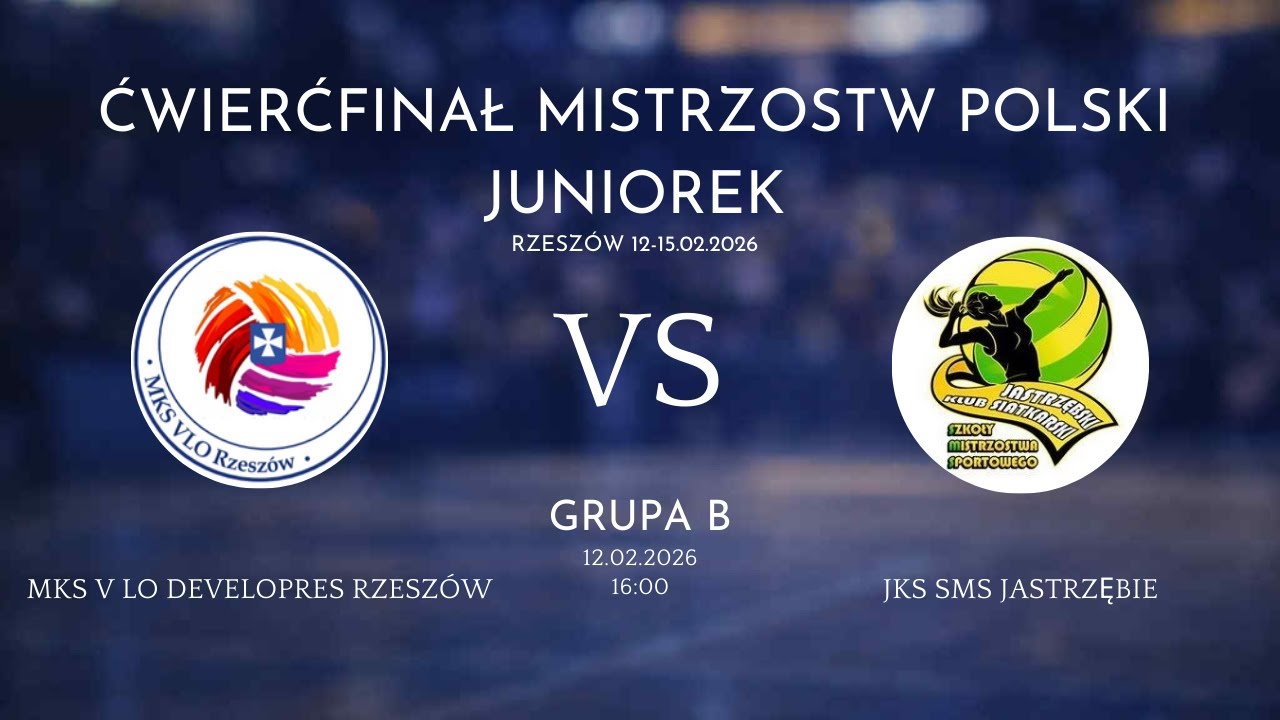 MKS V LO Developres Rzesz&oacute;w - JKS SMS Jastrzębie