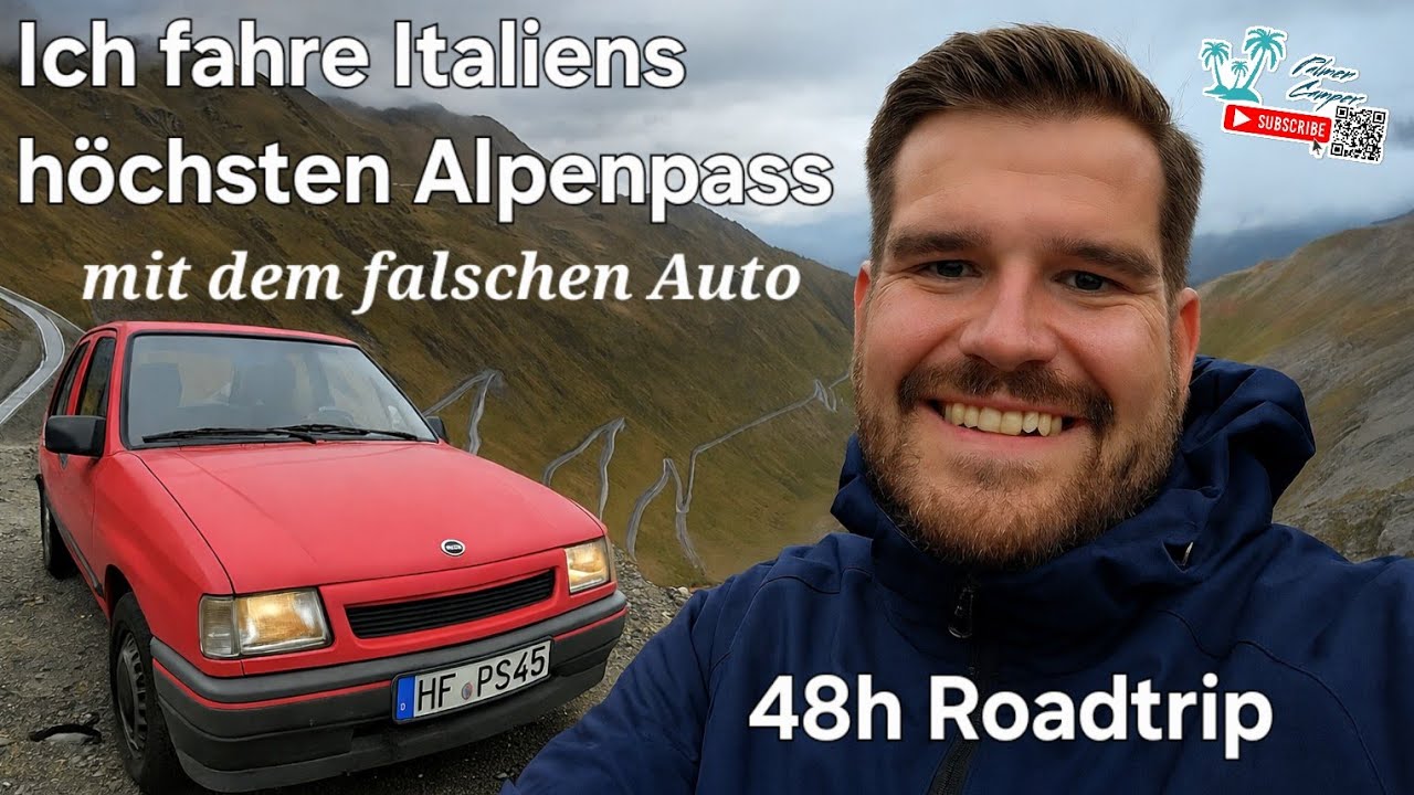 ROADTRIP + Camping - 1800Km & 48h im Opel Corsa - Stilfser Joch