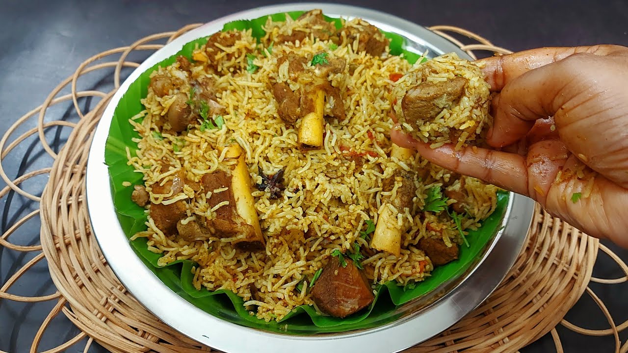 புது பொண்ணு மாப்பிள்ளைக்கு தல ஆடி Spl Mutton Biryani 👌சுவை அள்ளும்😋 Mutton Biryani recipe in cooker