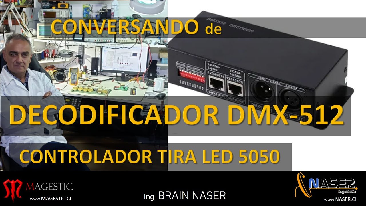📠 DECODIFICADOR DMX 512, GENERICO - Control Cintas Led 5050 por DMX con AVOLITES TITAN - ESPAÑOL.
