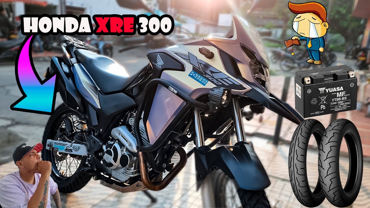 HONDA XRE 300 Comprando /Bateria-Kit de arrastre y Llantas 💰🥺