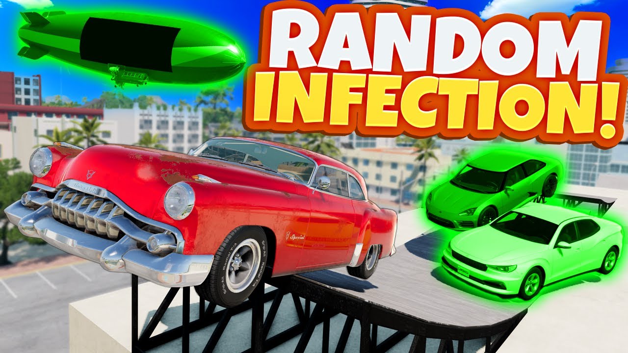 Random Car INFECTION But We Use CHEAT Hiding Spots! (BeamNG Drive Mods)