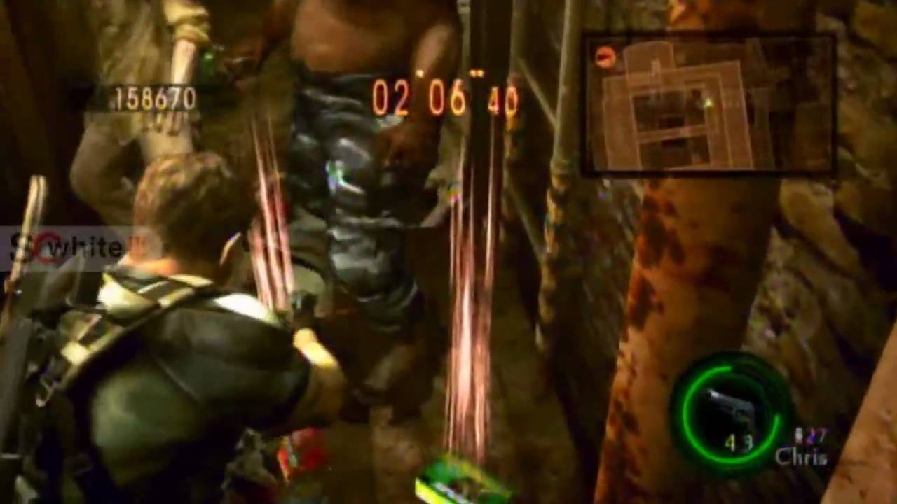 Resident Evil 5 Mercenarios Chris B.S.A.A. Solo Prisión 150kills Part.2 sw