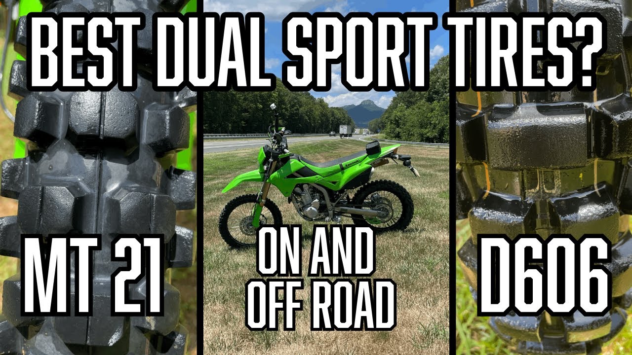 Are These the BEST Dual Sport Tires? Pirelli MT 21 and Dunlop 606 | KLX 300 On and Off Road Review