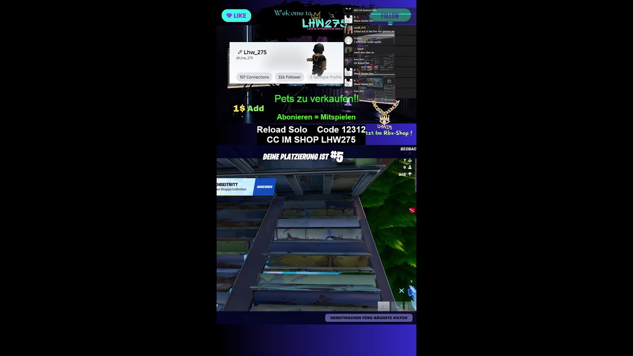 🔴 LIVE!! Fortnite mit euch