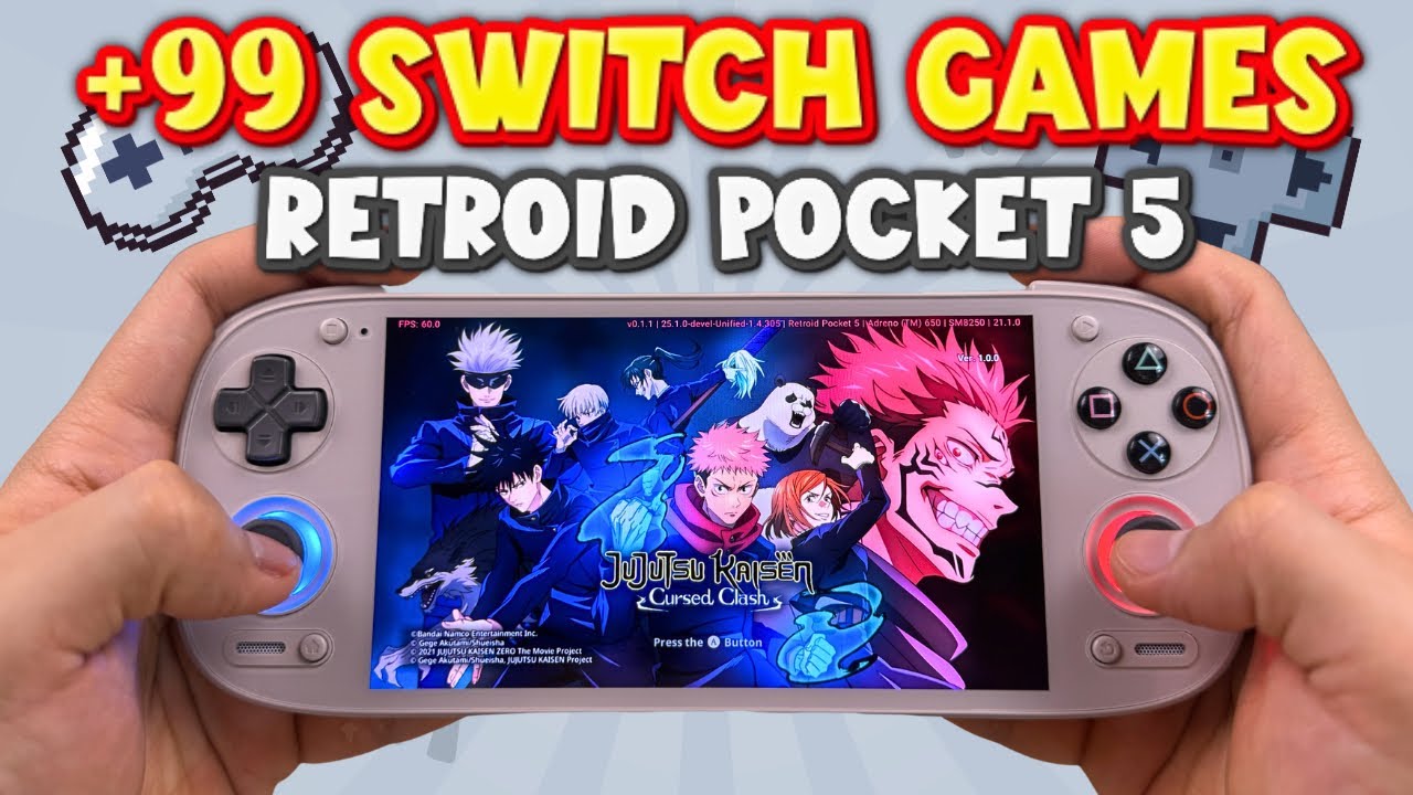 PROBANDO 99 juegos de SWITCH ⭐️ en la RETROID POCKET 5 - parte 1