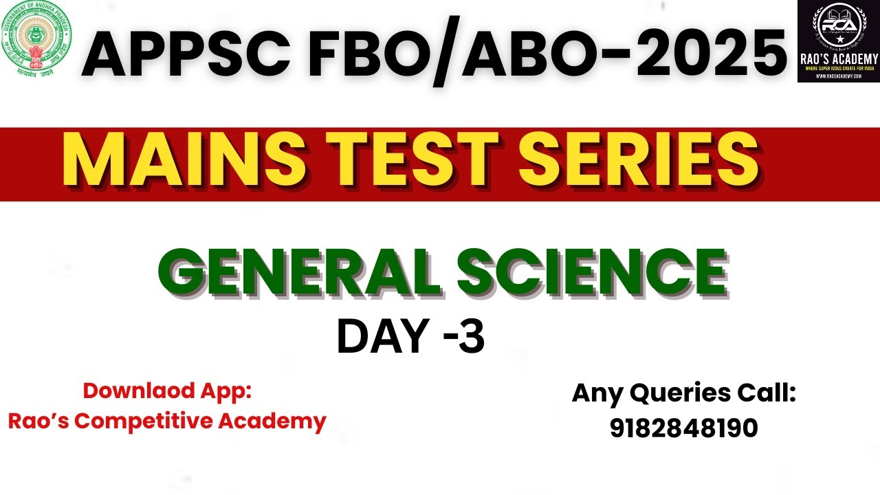 AP Forest Beat Officer previous paper|Appsc FBO General Science| AP FBO Previous  paper-Day-4 #appsc