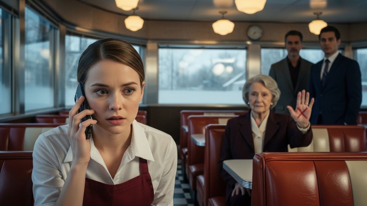Elderly woman gives silent signal to waitress—she instantly calls 911. The next day, a Mafia Boss...