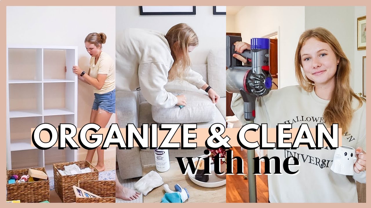 STAY AT HOME MOM CLEANING MOTIVATION | organize with me | fall clean with me | *satisfying*