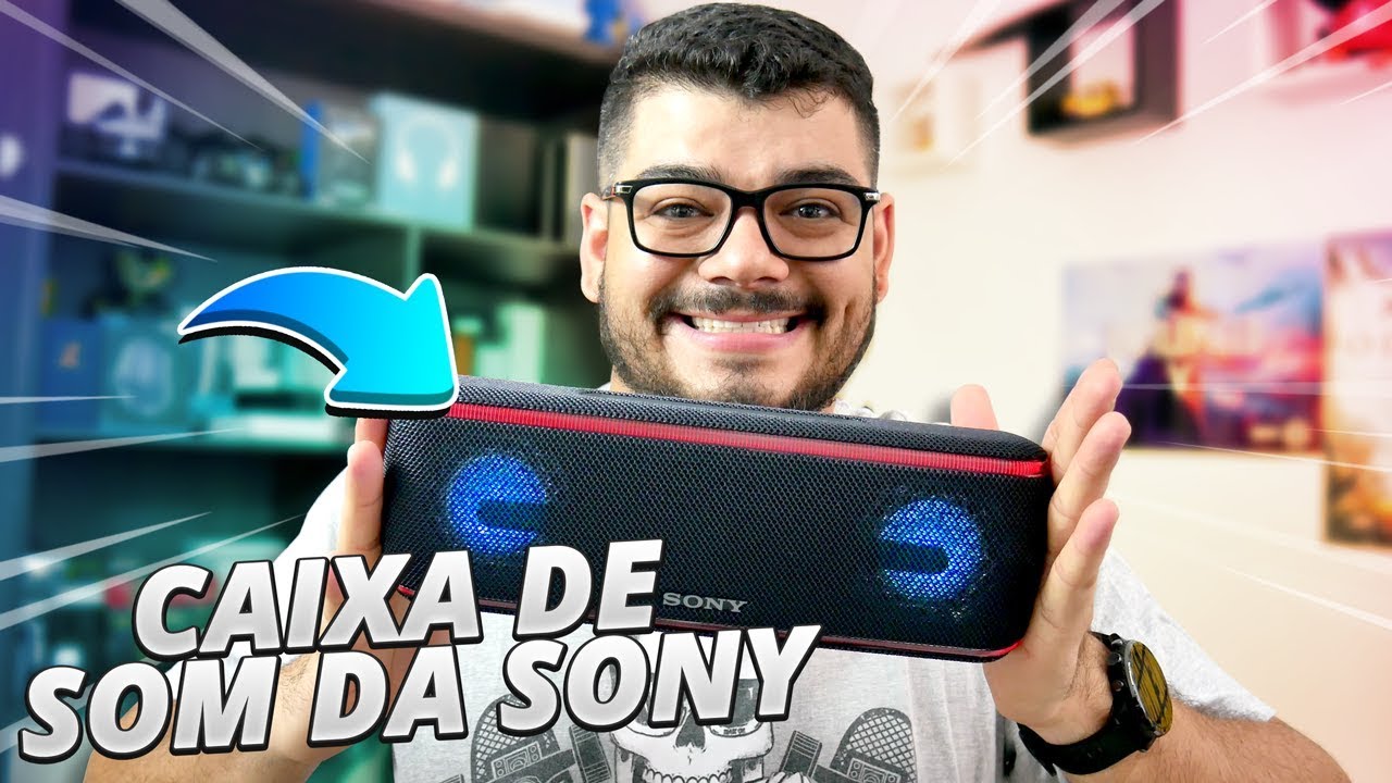 A CAIXA DE SOM MAIS LEGAL QUE EU JA VI! Sony SRS-XB41Review