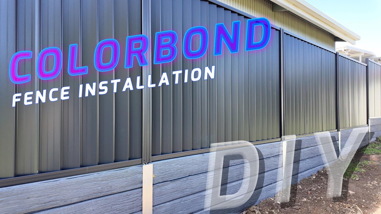 Установка забора Colorbond