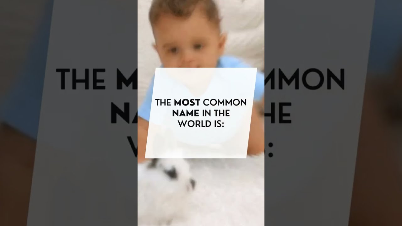 The number #1 name in the world | Random fact 019 | 