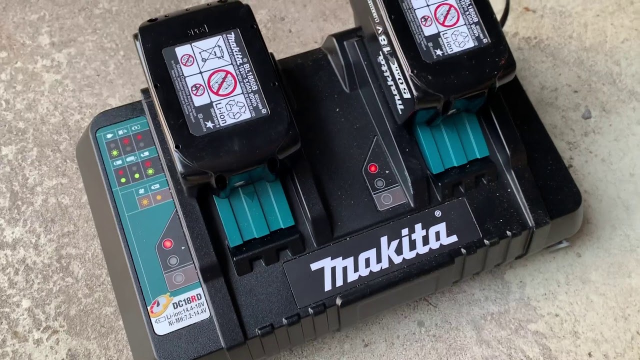 Makita Doppelladegerät DC18RD 18V Ladegerät für 2 Akkus TEST