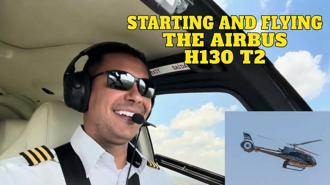 What's It Like to Fly an Airbus H130 T2? From Startup Checklist to Landing on a Helipad!