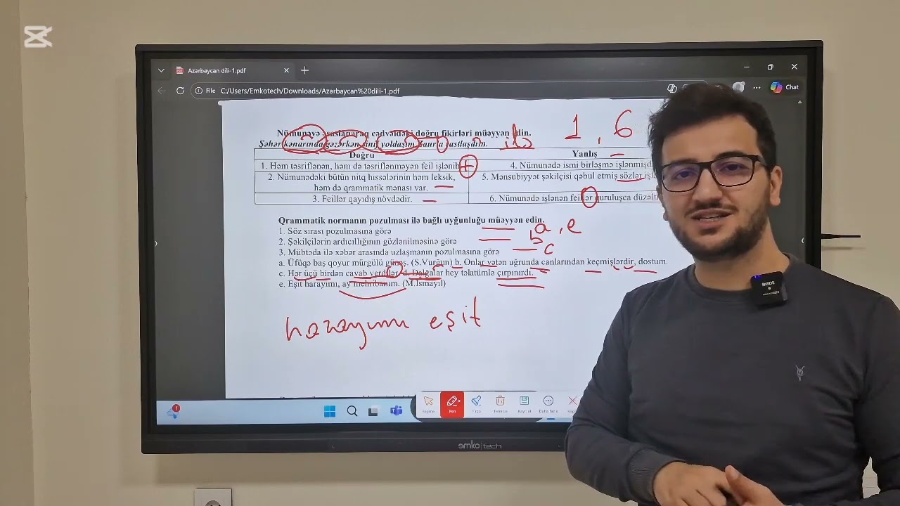 Qarışıq sınaq-3/   İbtidai sinif müəllimləri üçün/ MIQ / Sertifikasiya / Elnur Camallı
