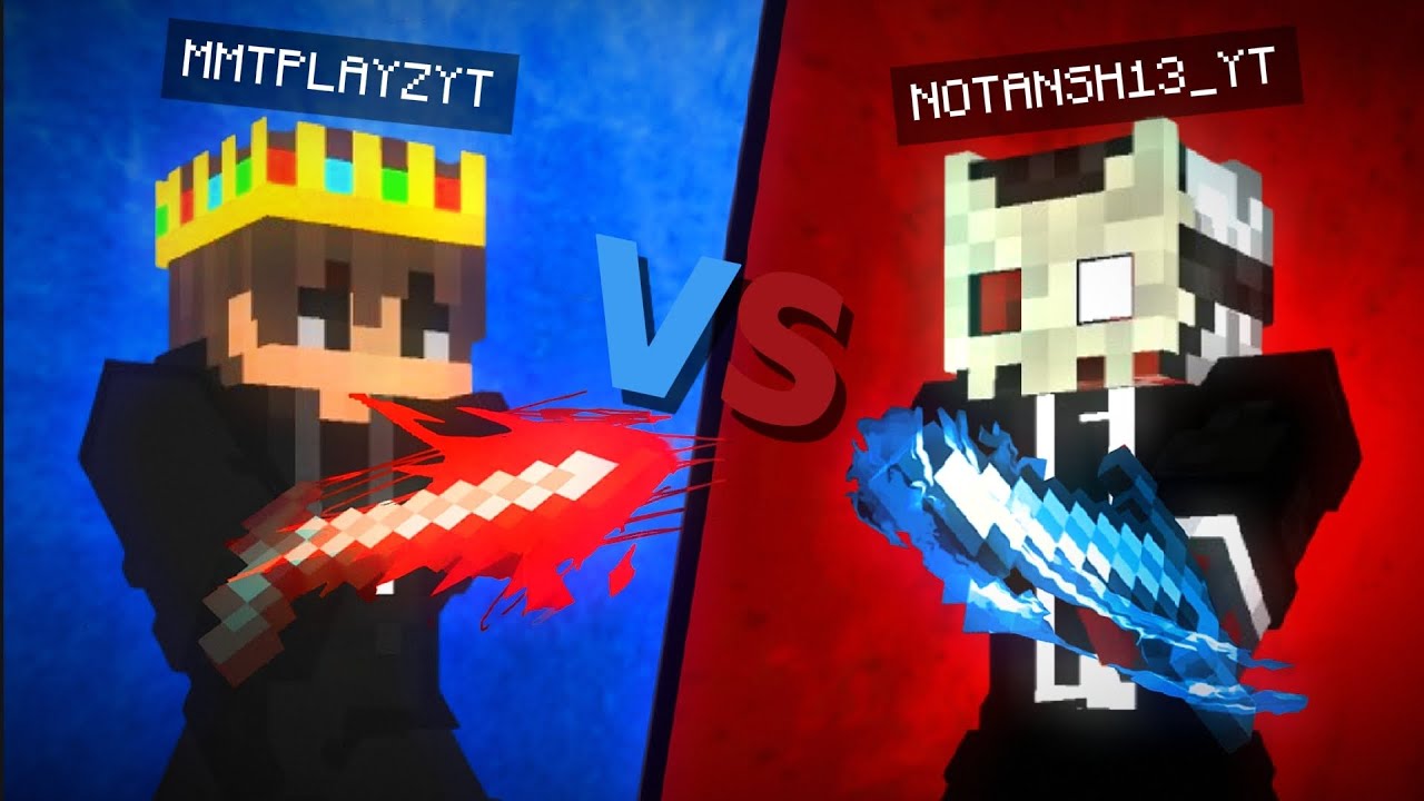 @Its_NotAnsh  vs @MMTPLAYZYT77  | MINECRAFT PVP 1V1 | SHORT FIGHT 