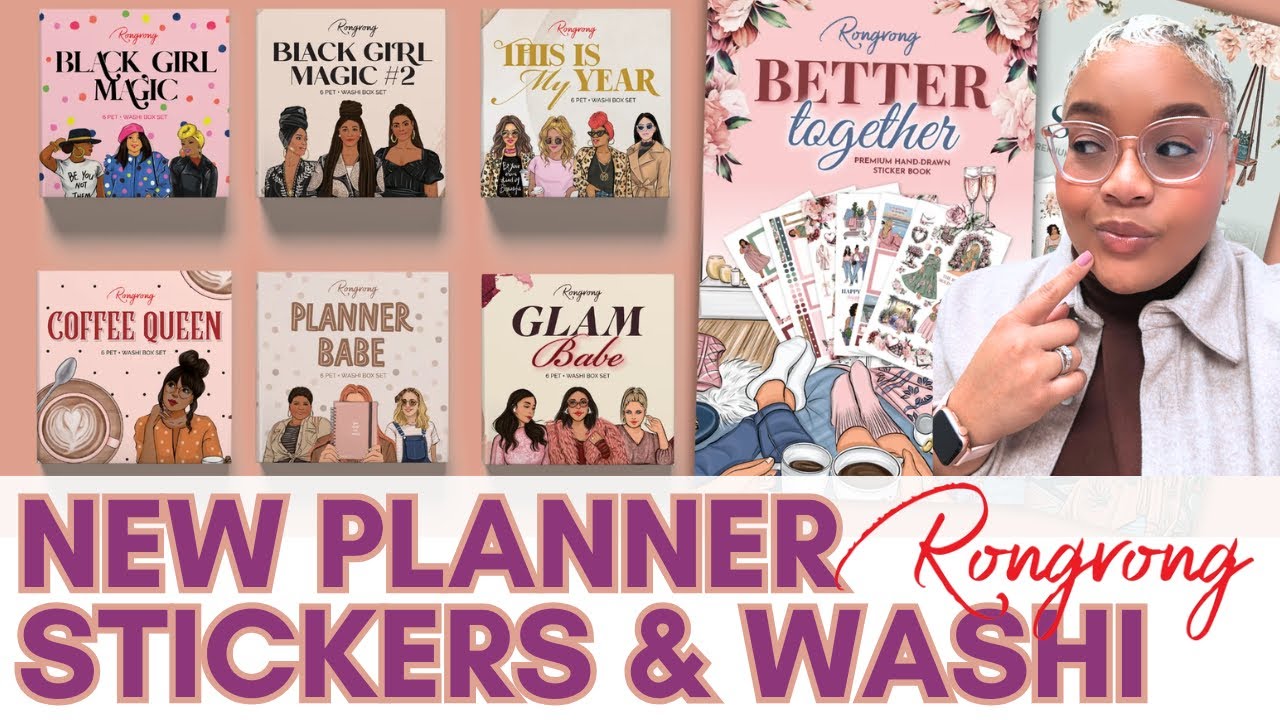 Planner Sticker & Washi Haul | Chloetry Plans x Rongrong