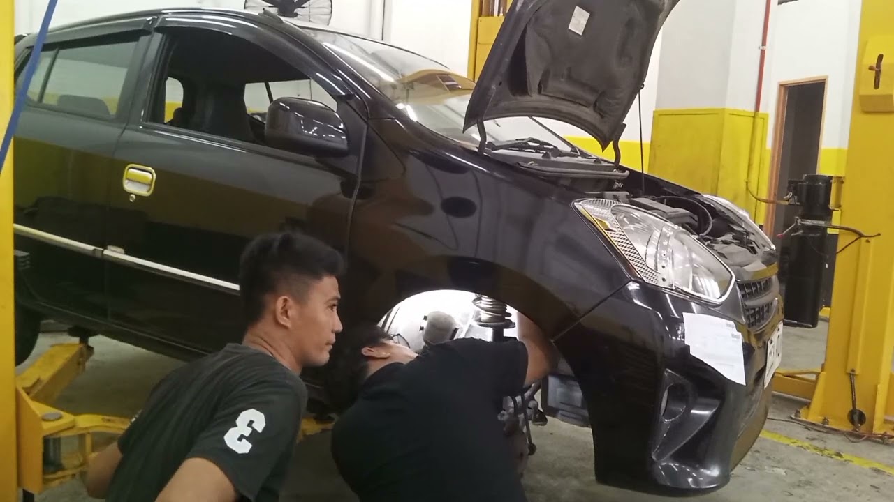 Toyota WiGo.... Kinabit kna yong shock mounting, at shock absorber..