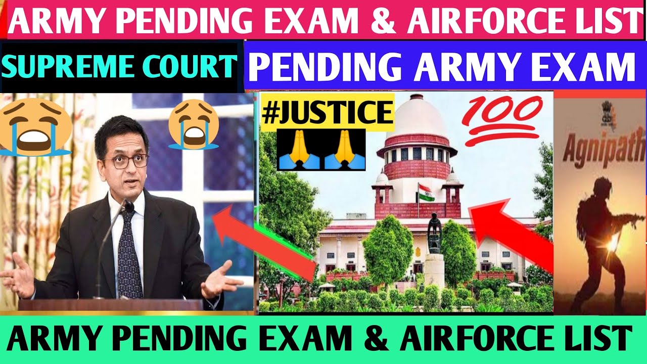 ARMY PENDING EXAM NEWS🔥/Airforce enrollment latest update/Army exam court case update today