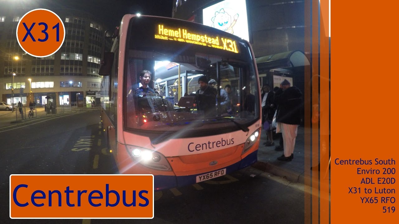 Centrebus South | Alexander Dennis Enviro 200 | ADL E20D | X31 to Luton | YX65RFO (519)