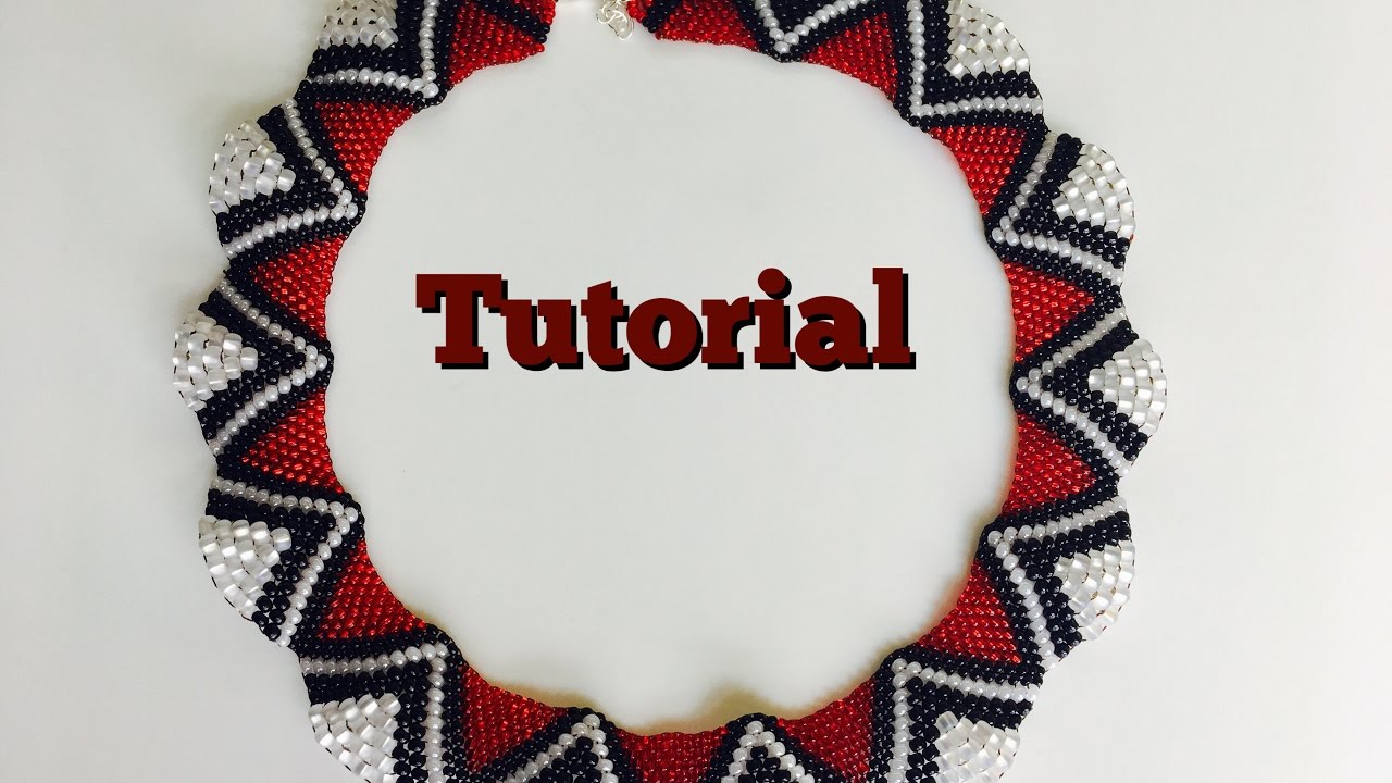 How to Make peyote wave necklace (TUTORIAL)
