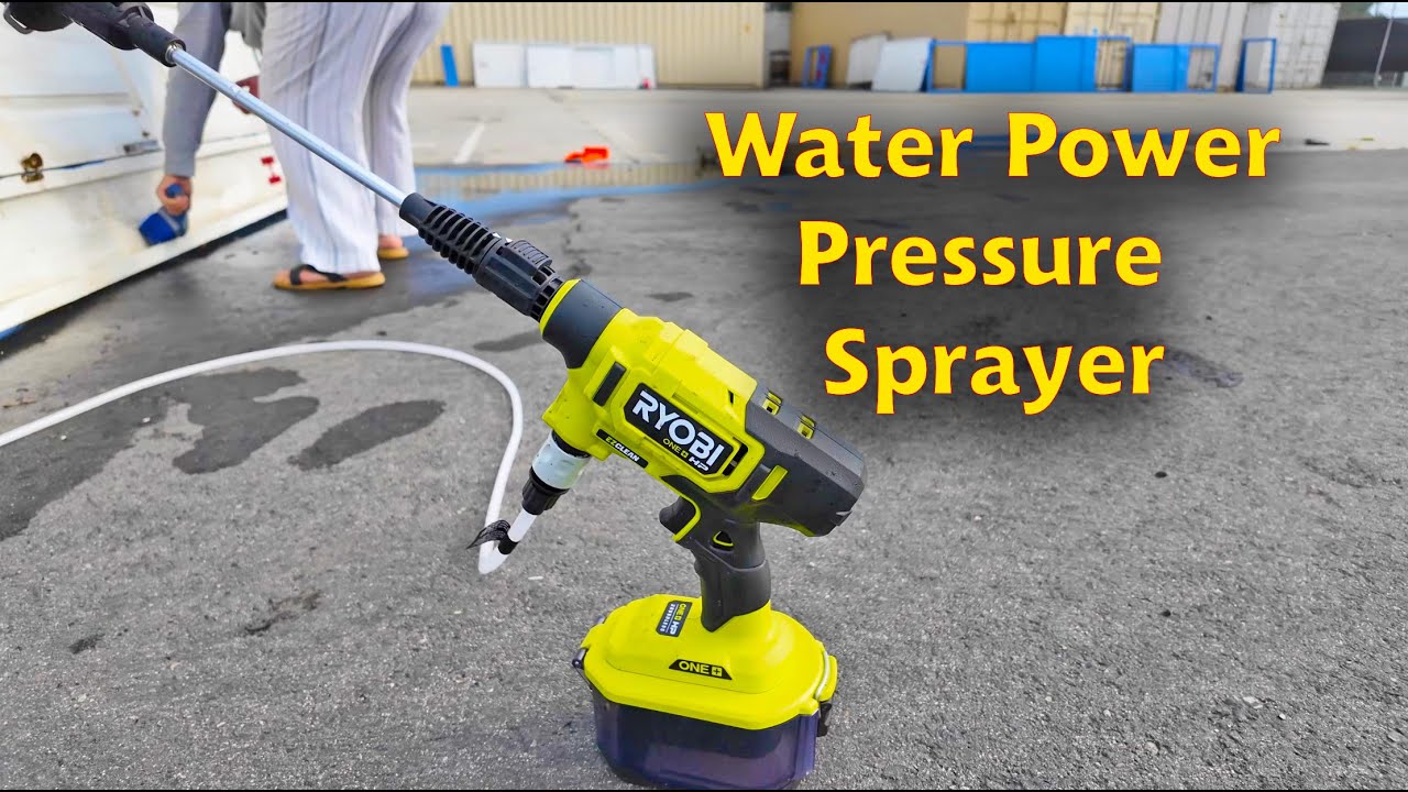 Ryobi EZClean Test || 600 PSI Cordless Water Power Pressure Cleaner