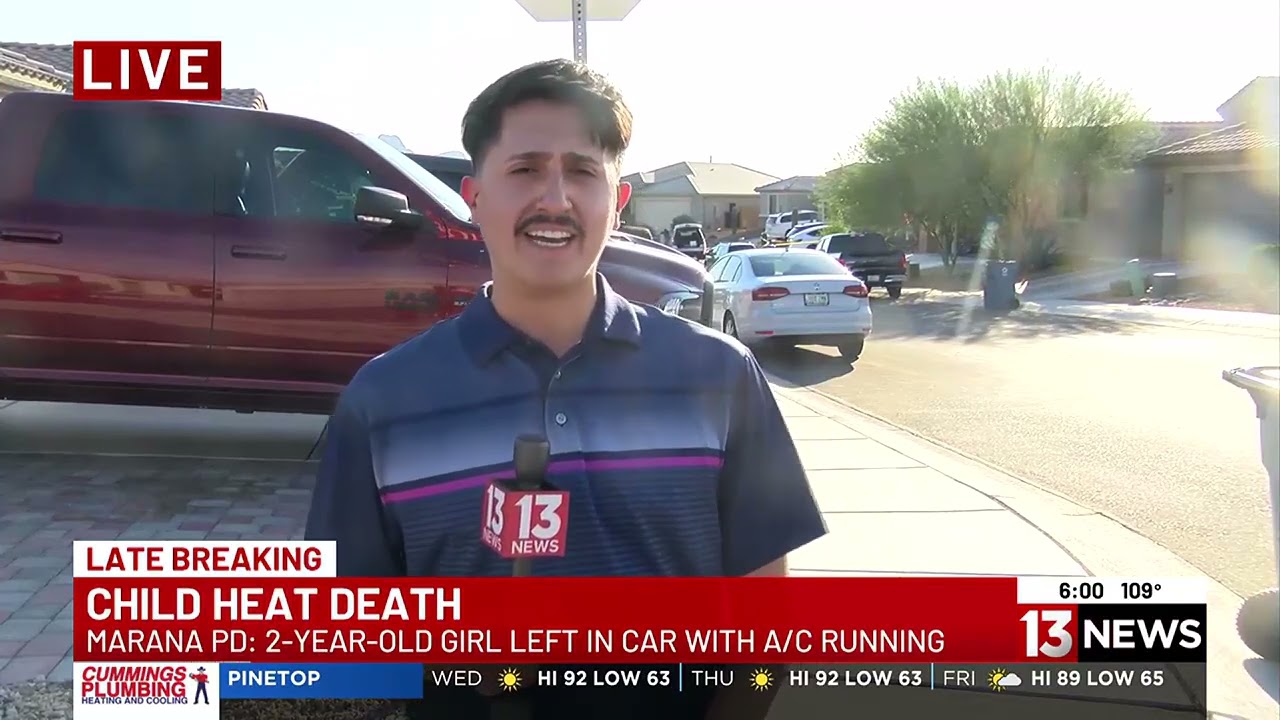 Young girl dies after being left in vehicle in Marana