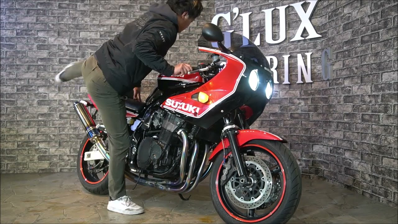 渋カッコイイ～～♪スズキ　GS1200SS！フルカスタム！？男のバイク！！マフラーサウンド聞けます！