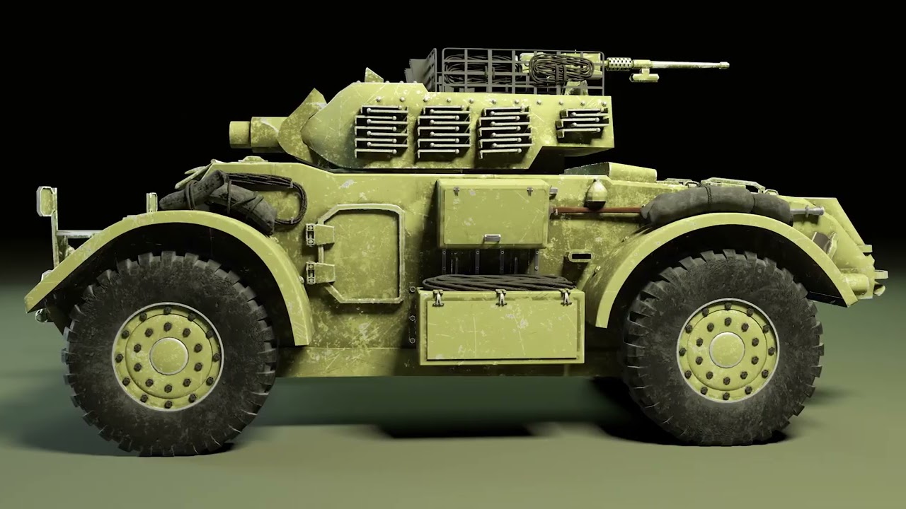 Staghound Tank 3D model