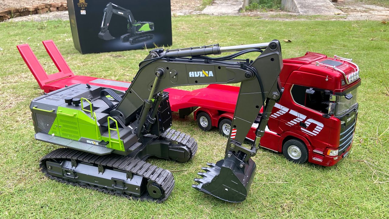 Распаковка радиоуправляемого экскаватора Huina 1593 - RC Excavator Huina 1593