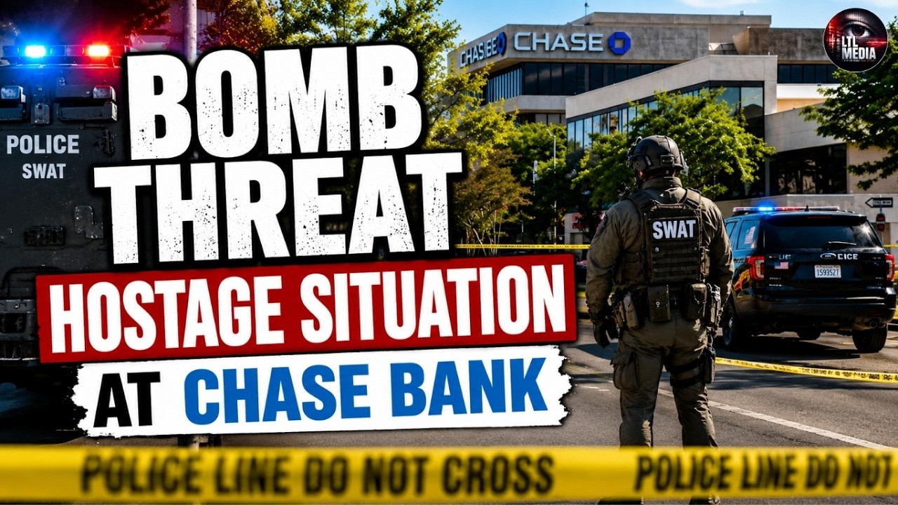 🔴 BREAKING NEWS: Bomb Threat, Hostages & SWAT Response at Bakersfield, CA Chase Bank 🔴