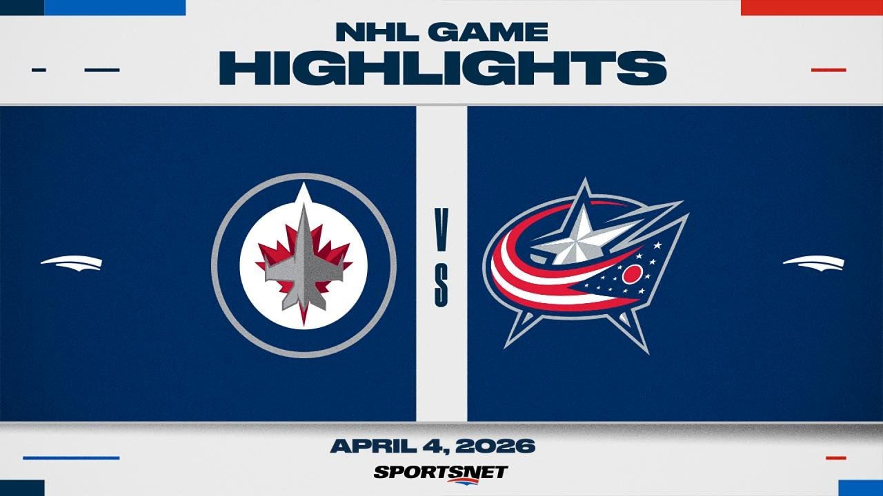 NHL Highlights | Jets vs. Blue Jackets - April 4, 2026