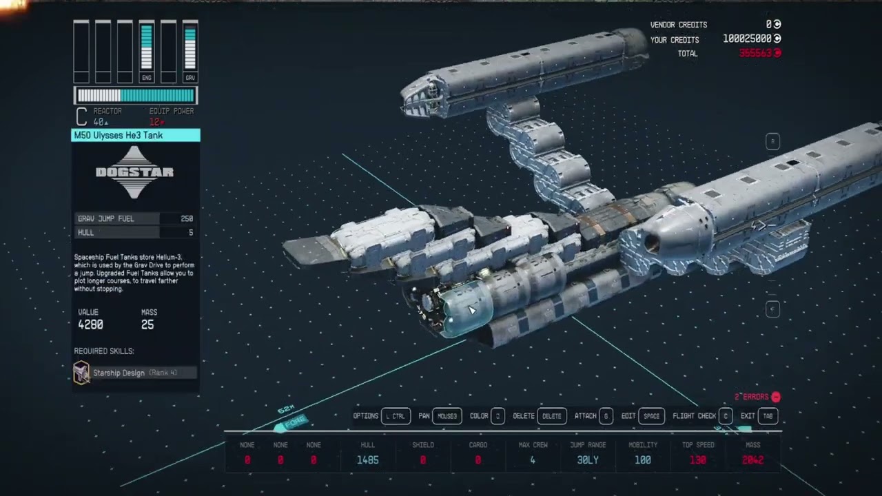 The USS Enterprise in Starfield