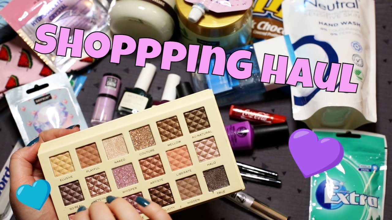 ASMR - Shopping Haul - Makeup and Groceries (Whispered)