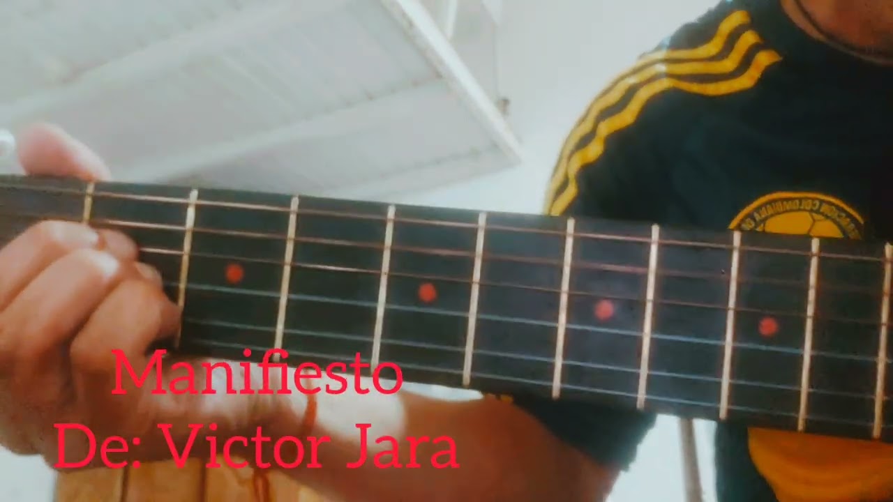 Manifiesto . De: Victor Jara (#cover #tutorialguitarra )