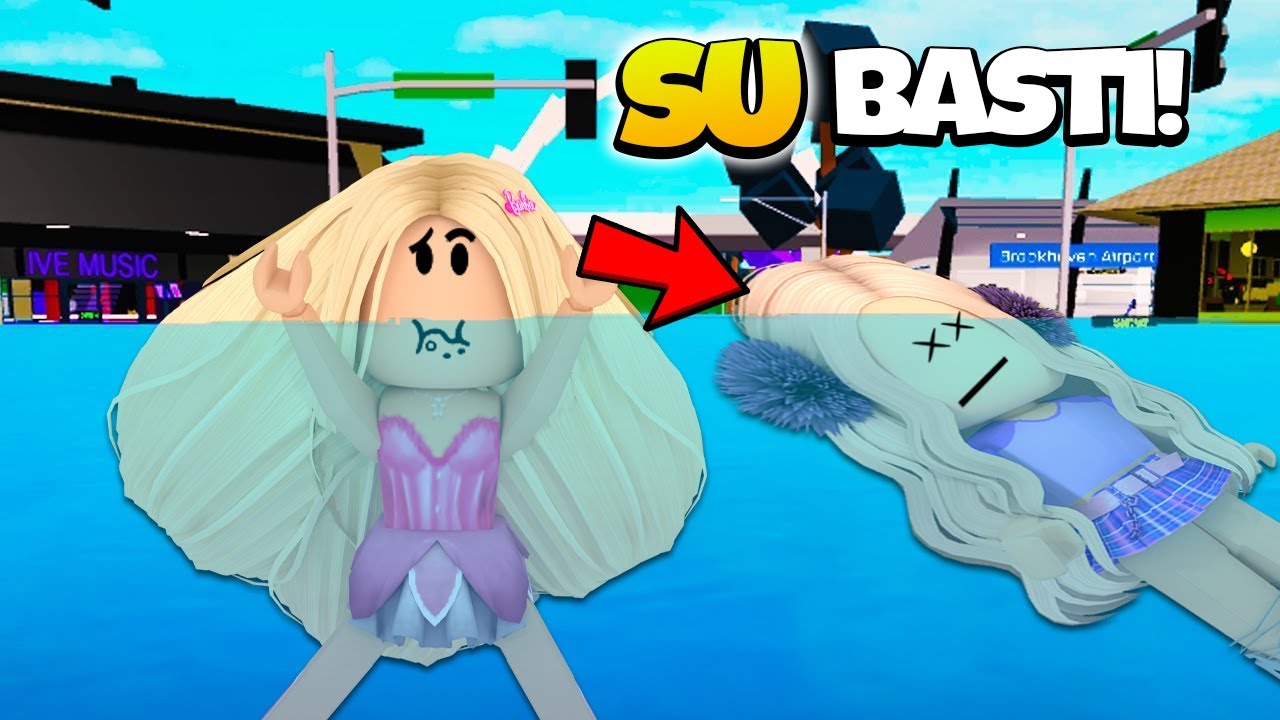 BROOKHAVEN TAMAMEN SU ALTINDA KALDI 🌊 😱 ROBLOX BROOKHAVEN 🏡 RP (HİKAYE) | K&Uuml;BRA NİSA