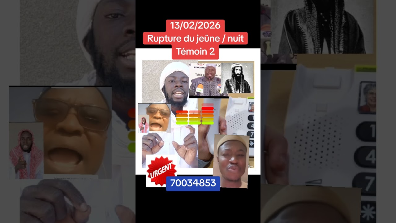 Oustaz Berthé, Témoin 3 / Rupture du jeûne à la nuit